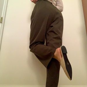 Vintage Olive Green High Waisted Pants